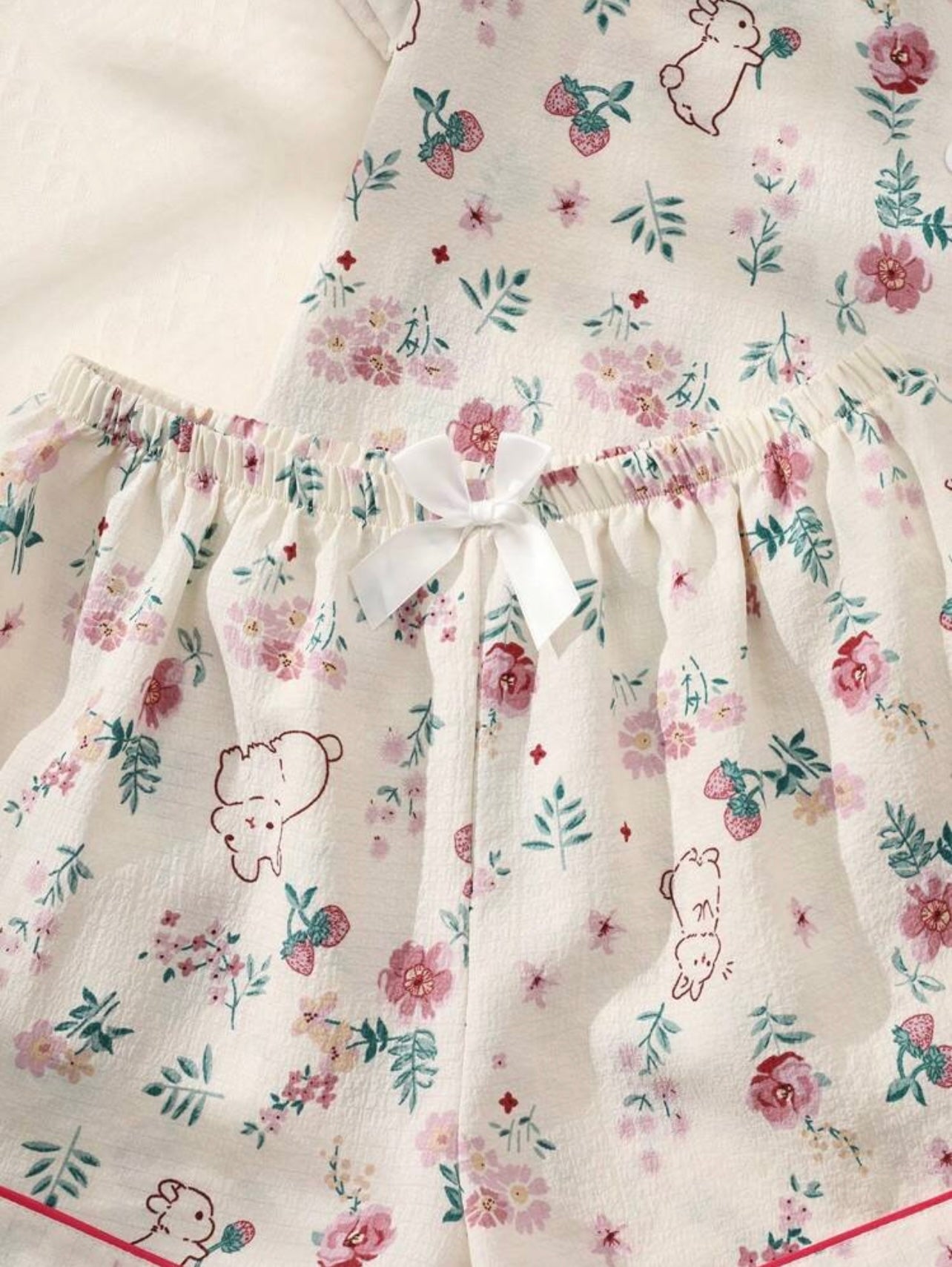 Pijama bunnies & flowers