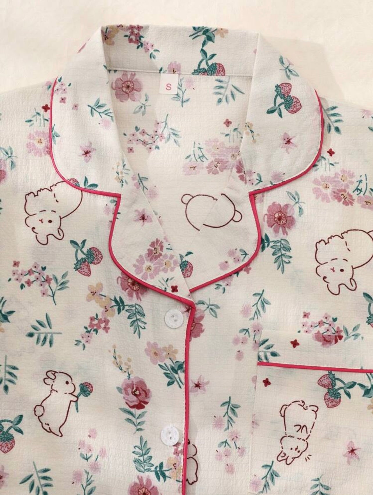 Pijama bunnies & flowers