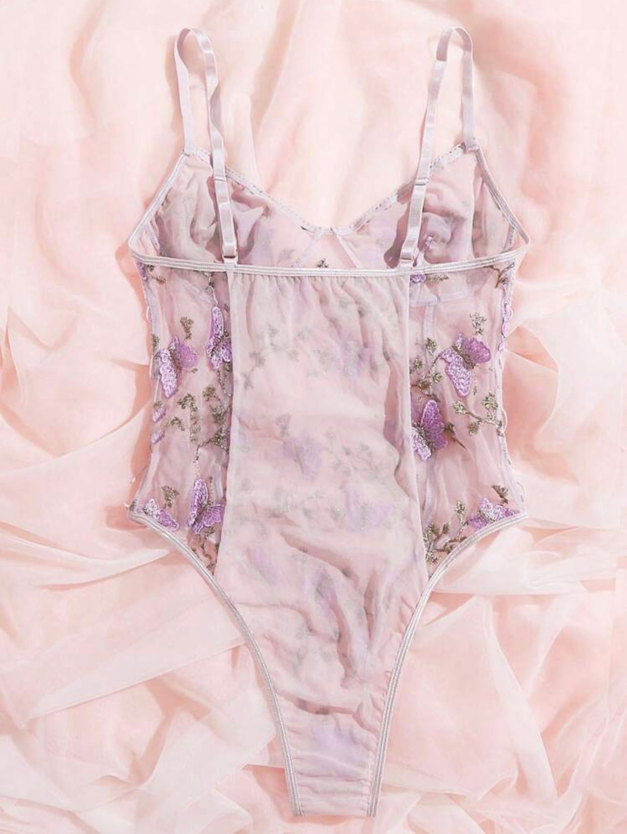 Body butterfly lila